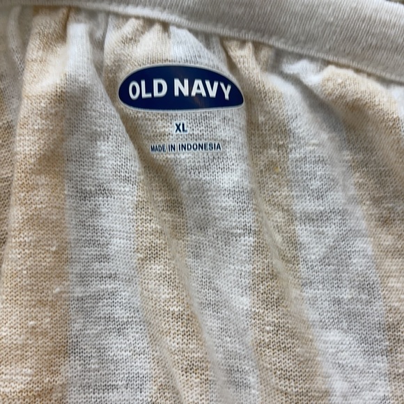 New Old Navy Yellow Stripe Sleeveless Flounce Top - Picture 14 of 16